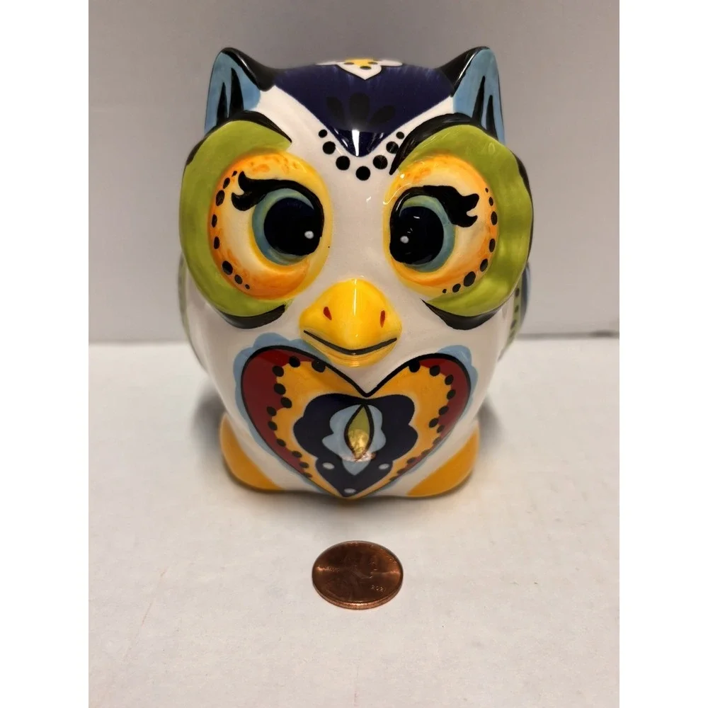 Tabletops Unlimited Espana Lifestyle BOCCA OWL Salt & Pepper‎ Shakers Colorful 2